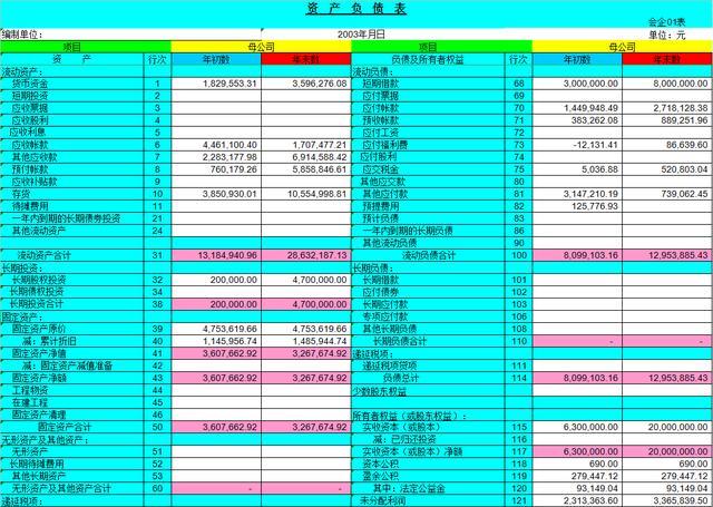 财务报表有哪几个表(便利店财务利润报表)